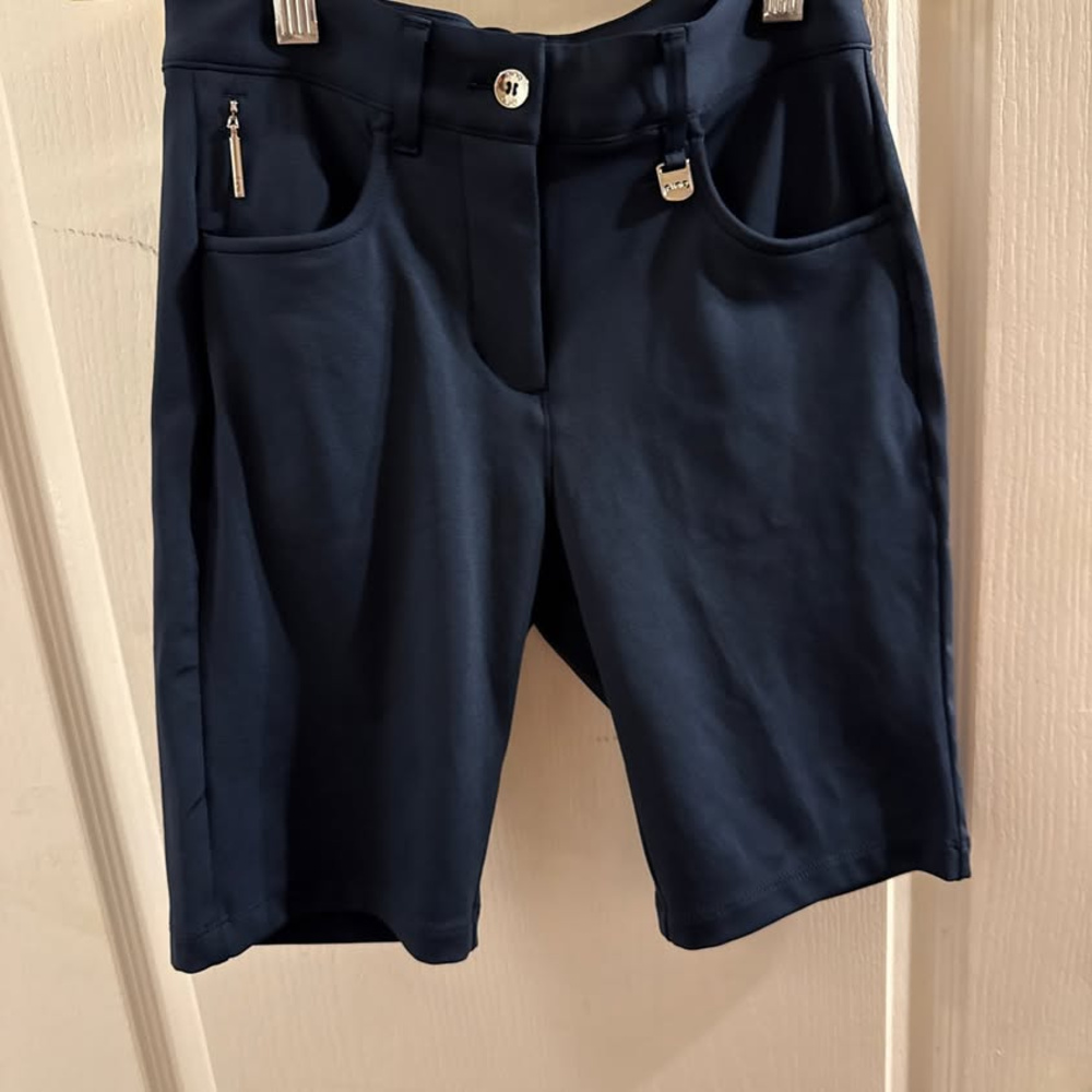 Ping Verity II, NEW with tags, Size 2, Navy Blue Golf Shorts with Zip Pocket Det